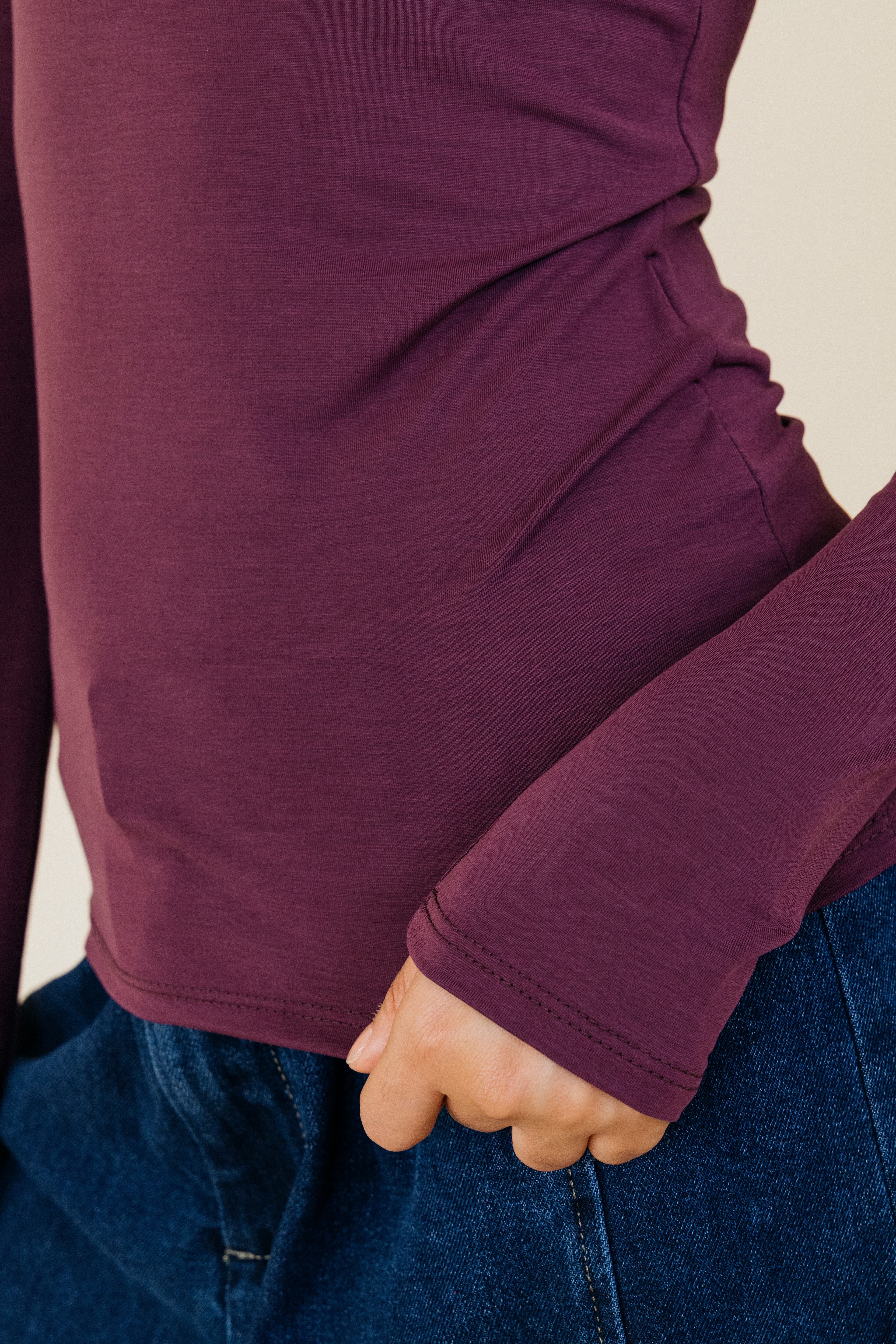 Maglie basic — 18014 — MELANZANA